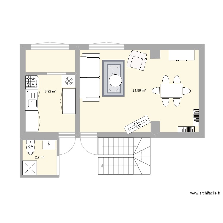 étage 1. Plan de 0 pièce et 0 m2