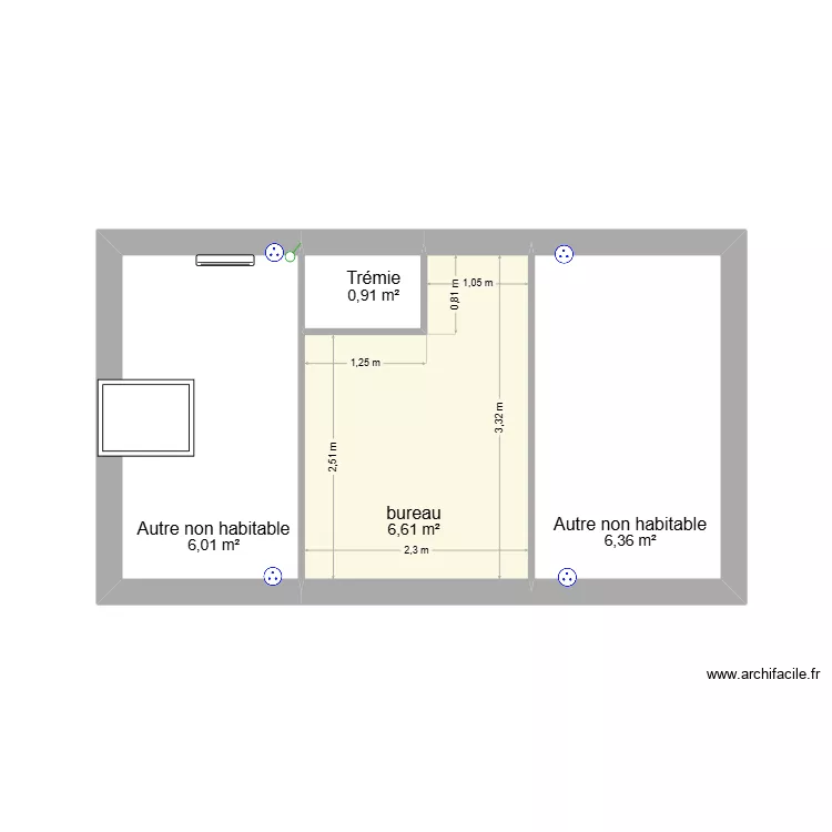 roubaix comble. Plan de 4 pièces et 20 m² roubaix comble. Plan de 4 pièces et 20 m²