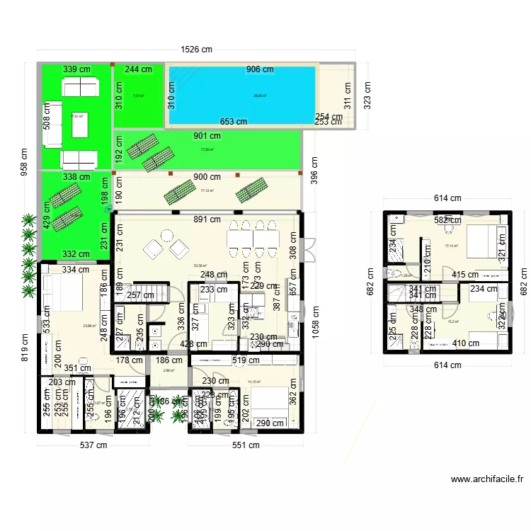 Villa Filao marc final3. Plan de 18 et 249 m² Villa Filao marc final3. Plan de 18 et 249 m²