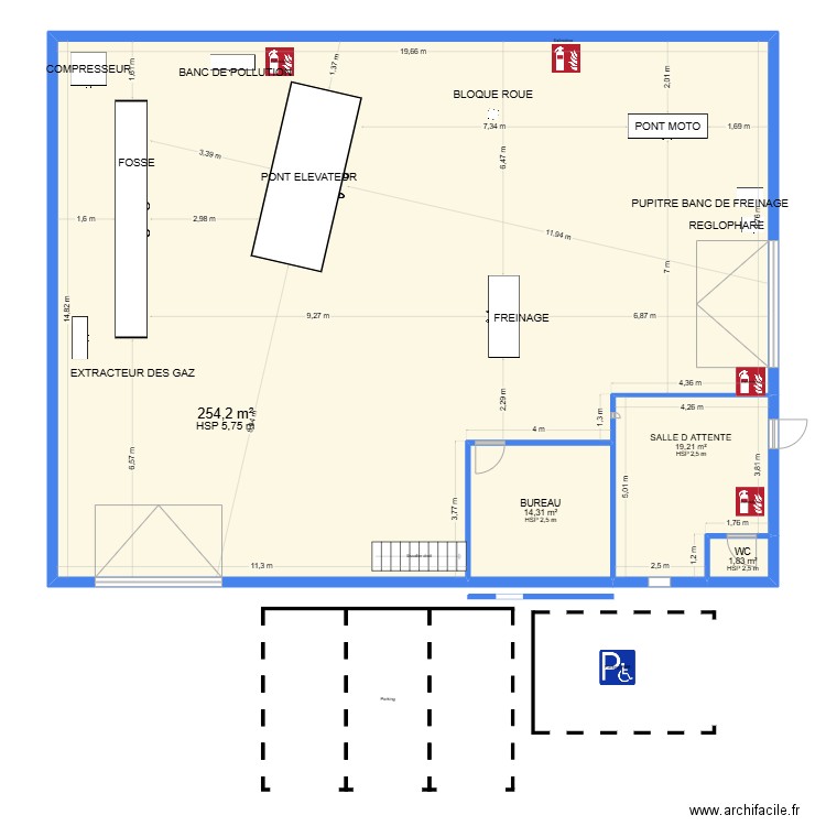 controle technique blavozy MARIE jean pierre.0. Plan de 4 pièces et 290 m2
