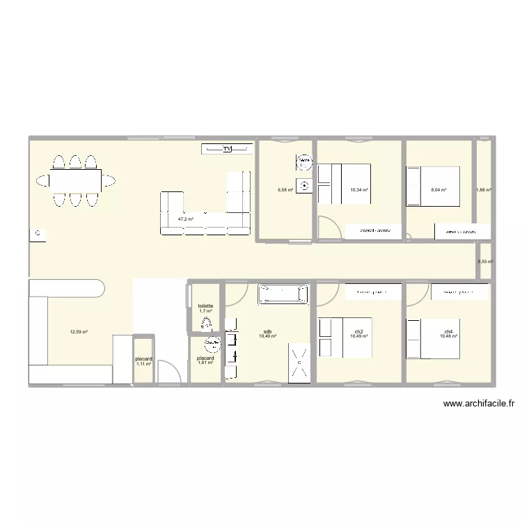 maison. Plan de 13 et 123 m² maison. Plan de 13 et 123 m²