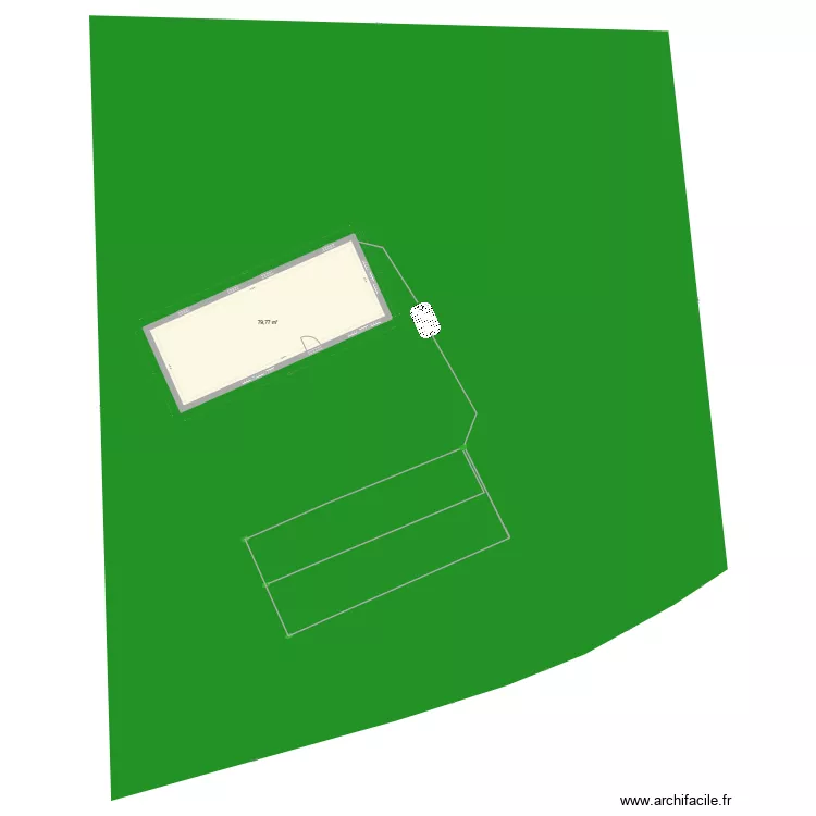 Maison Parcelle A1360 ter. Plan de 