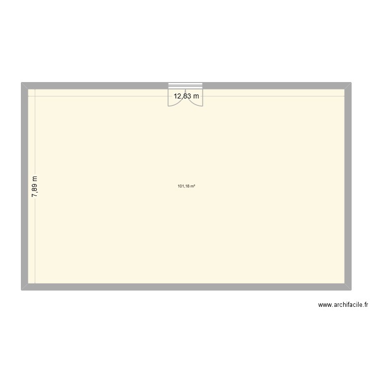 projet 2. Plan de 1 pièce et 101 m2