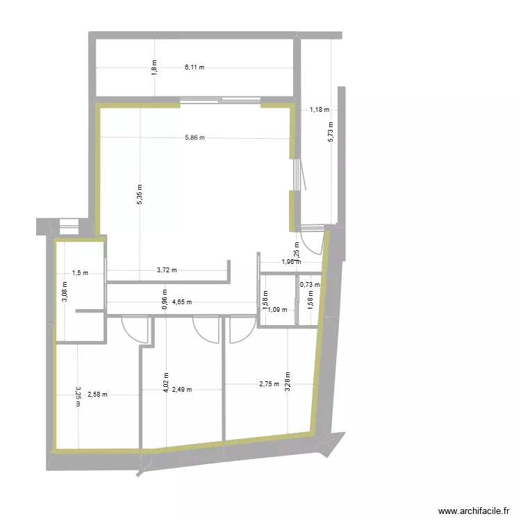 APPART 5. Plan de 14 et 85 m² APPART 5. Plan de 14 et 85 m²