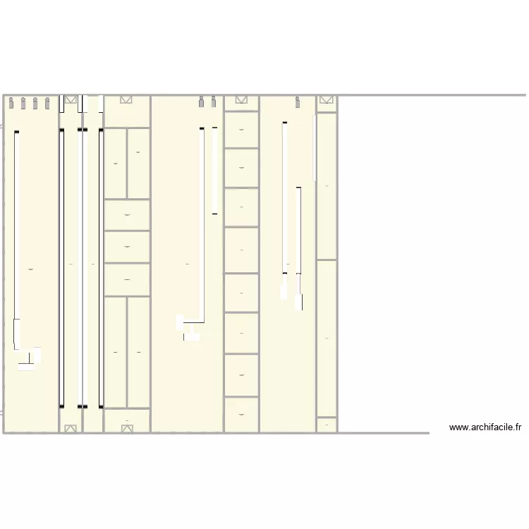 Atelier BVP. Plan de 26  et 8300 m²