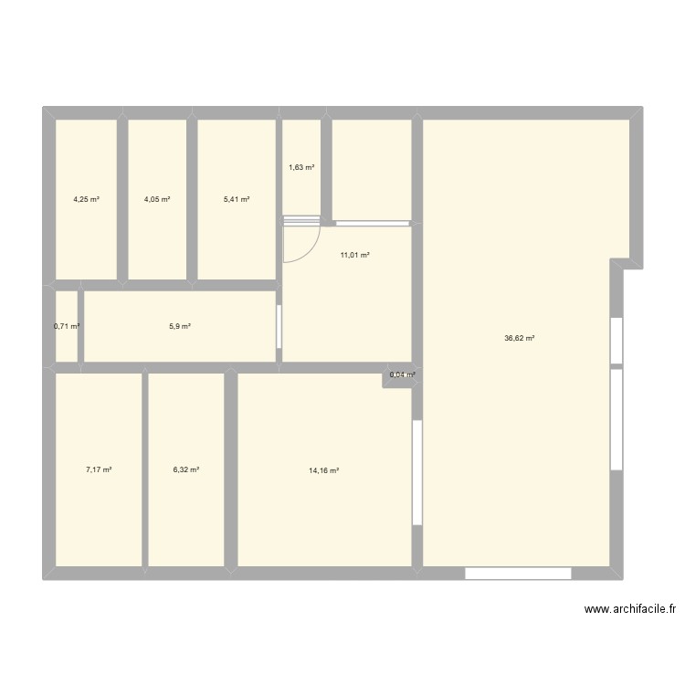 Thib3. Plan de 12 pièces et 97 m2