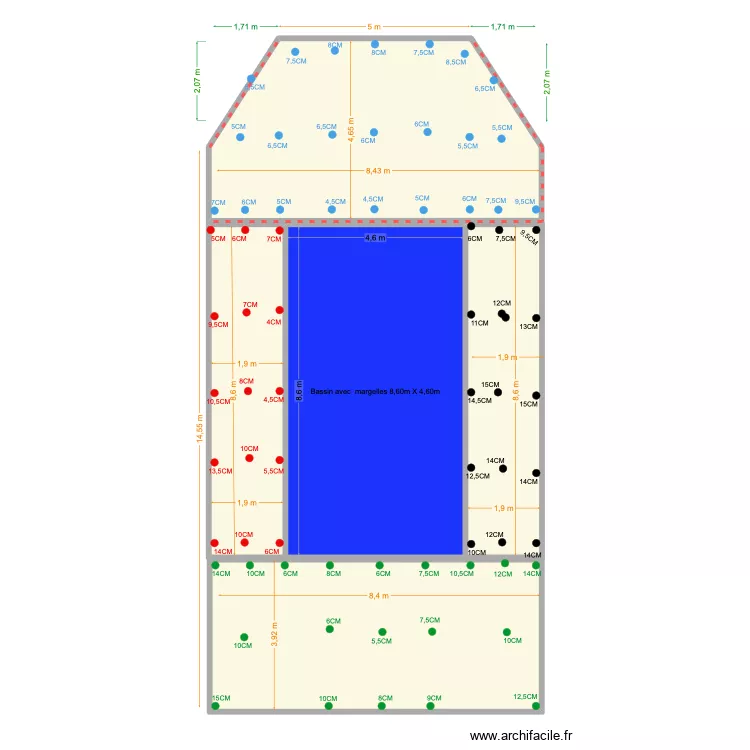 piscine 2. Plan de 5 Pièces et 140 m² piscine 2. Plan de 5 Pièces et 140 m²