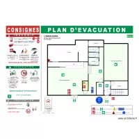 Plan d'&eacute;vacuation l'Andalousia