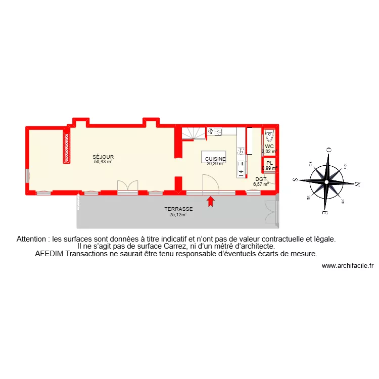 BI 29780 - Maison. Plan de 