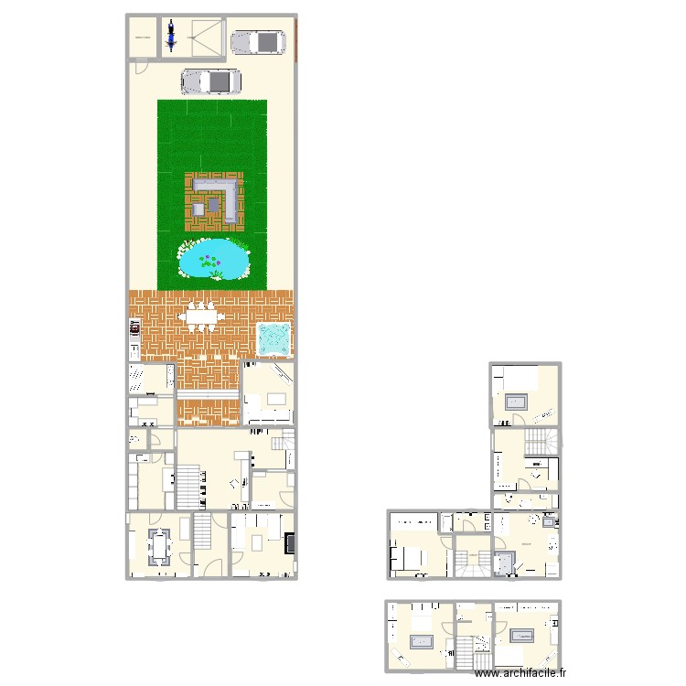 New Home - RDC. Plan de 23 pièces et 543 m2