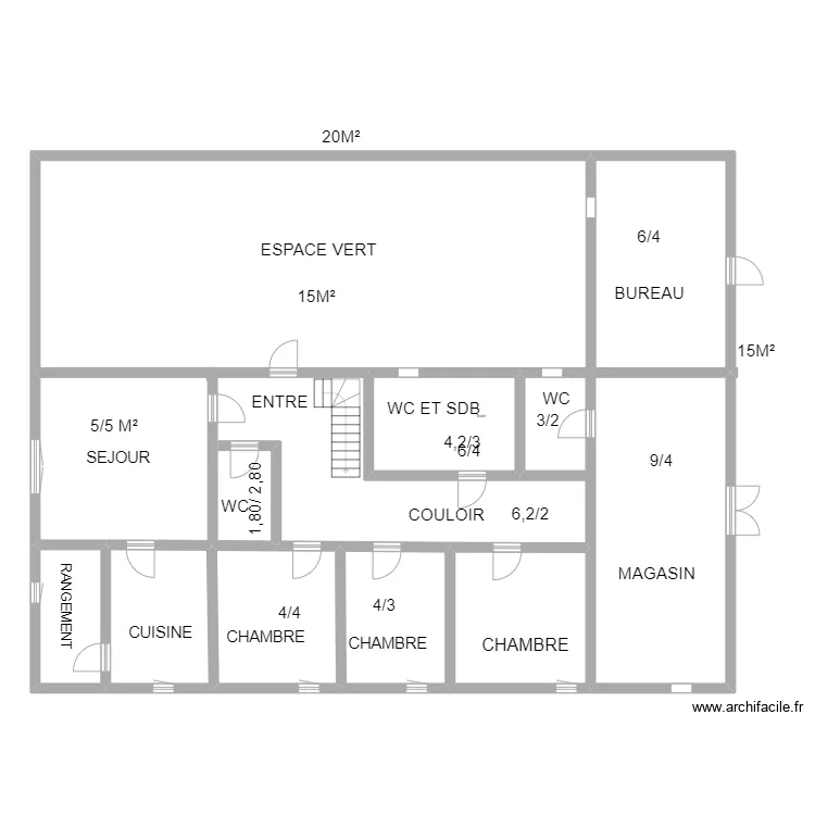 MAISON DIAKITE. Plan de 