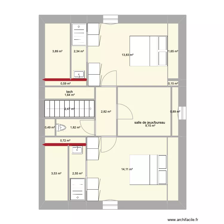 Bayonne R+2.3. Plan de 