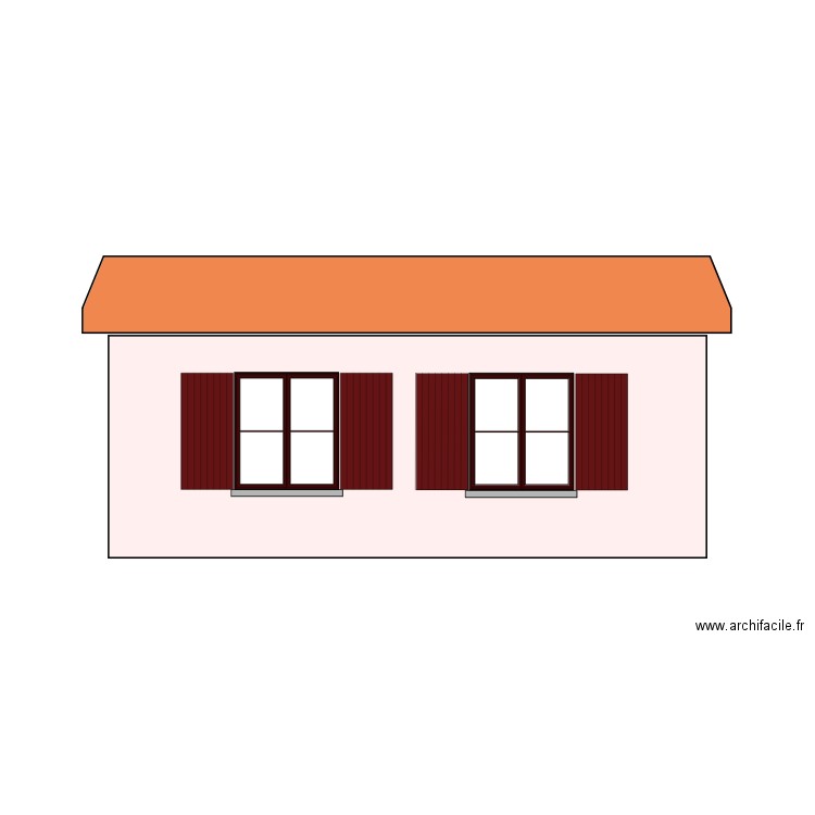 facade sud avant. Plan de 0 pièce et 0 m2