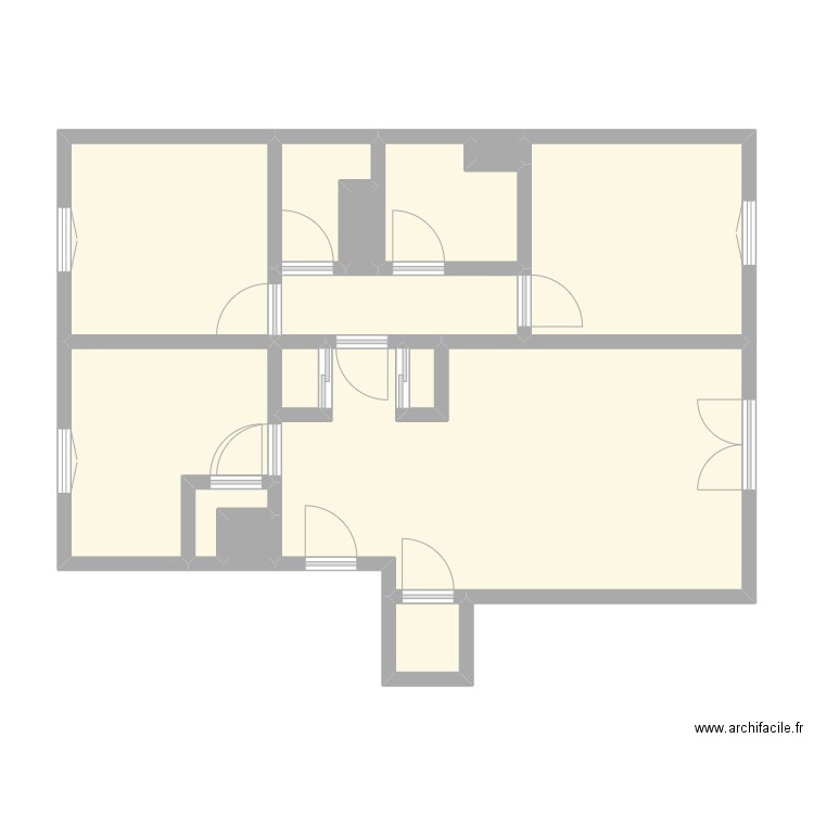 LAGARDE - MAROMME. Plan de 14 pièces et 64 m2