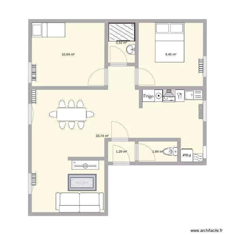Appartement vigenal. Plan de Appartement vigenal. Plan de