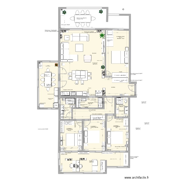 v6 Appartement Aguilera. Plan de 8 pièces et 176 m2
