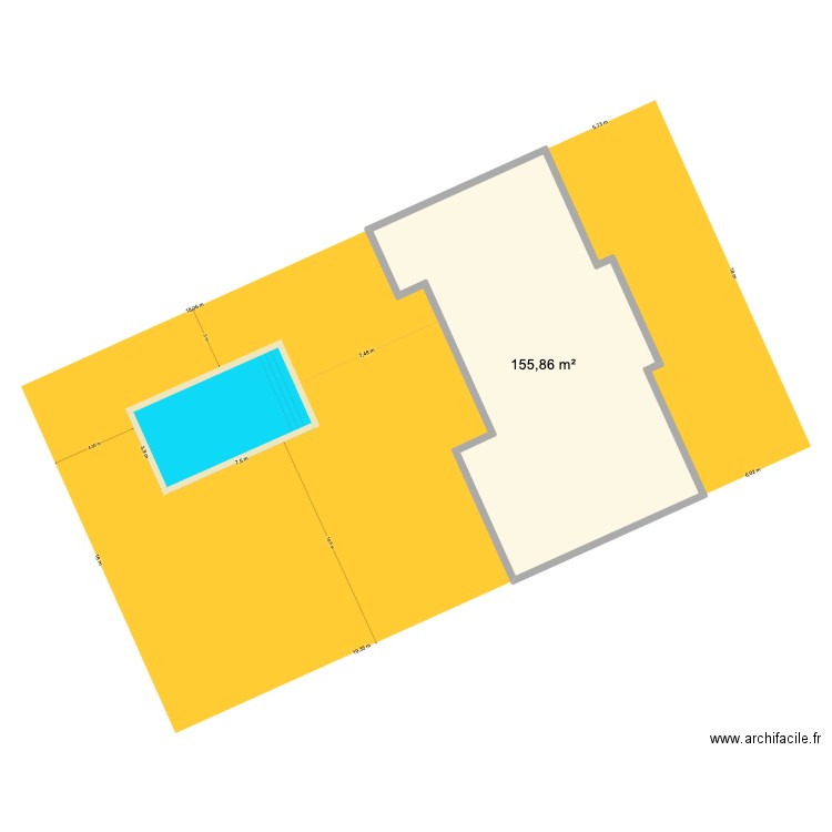 LAURENT. Plan de 1 pièce et 156 m2