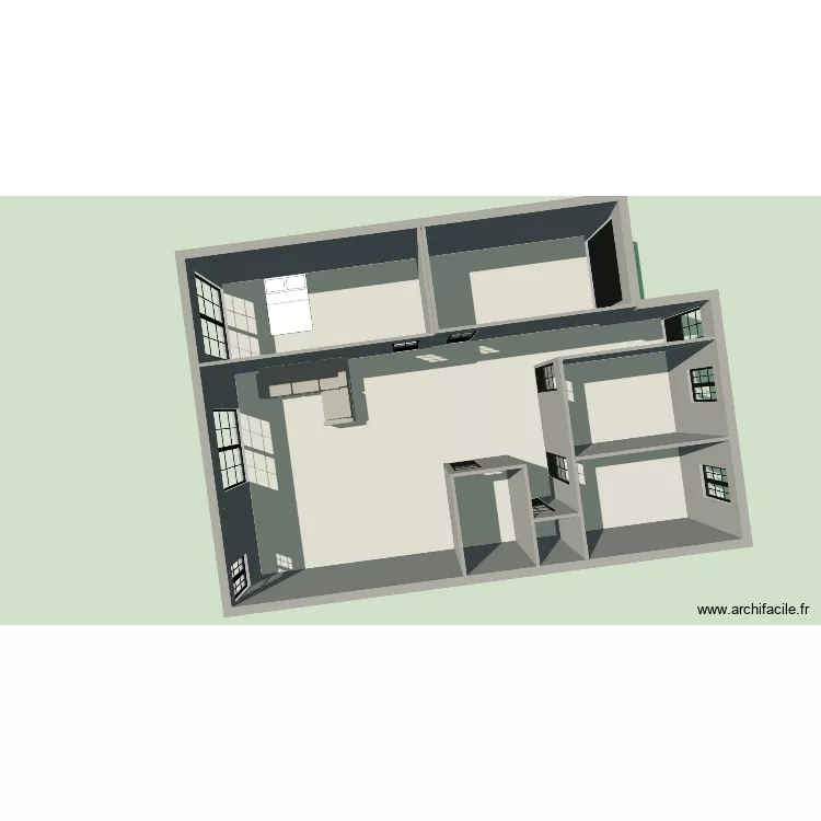 v2vv. Plan de 7 et 124 m² v2vv. Plan de 7 et 124 m²