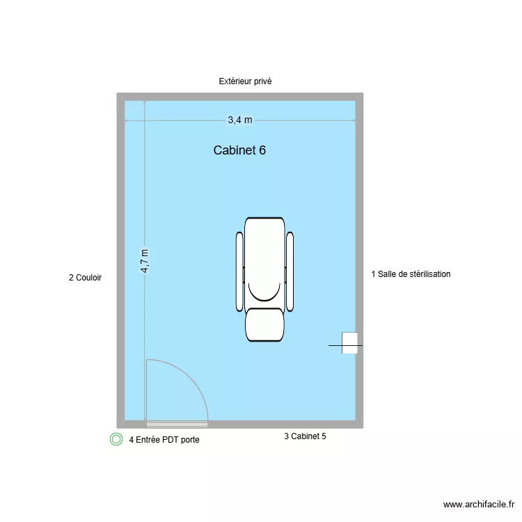 31370 Cabinet 6. Plan de 1 et 16 m² 31370 Cabinet 6. Plan de 1 et 16 m²