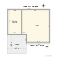 Plan d\'emprise au sol lot n&deg;5 -Le Maro