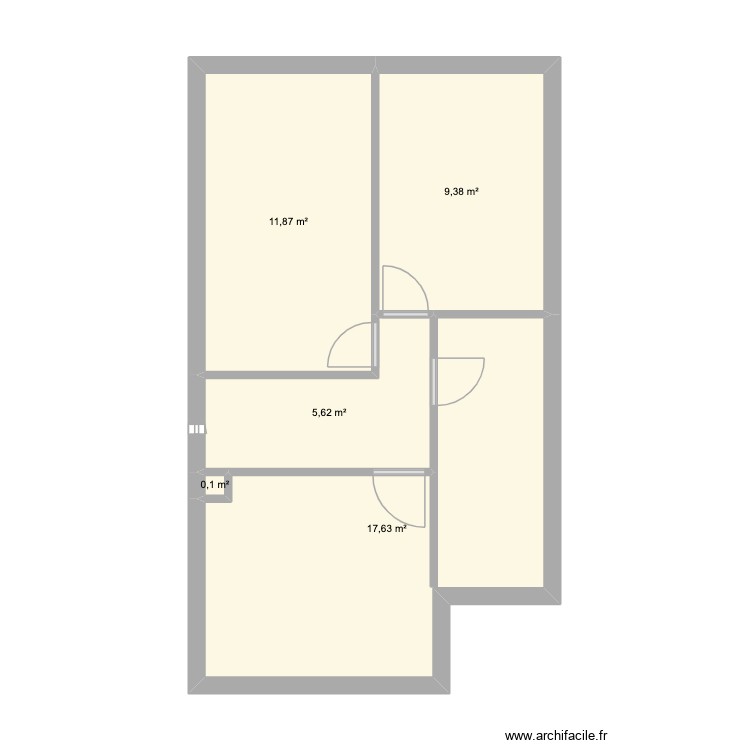 1er &eacute;tage square des chardonnerets. Plan de 0 pièce et 0 m2