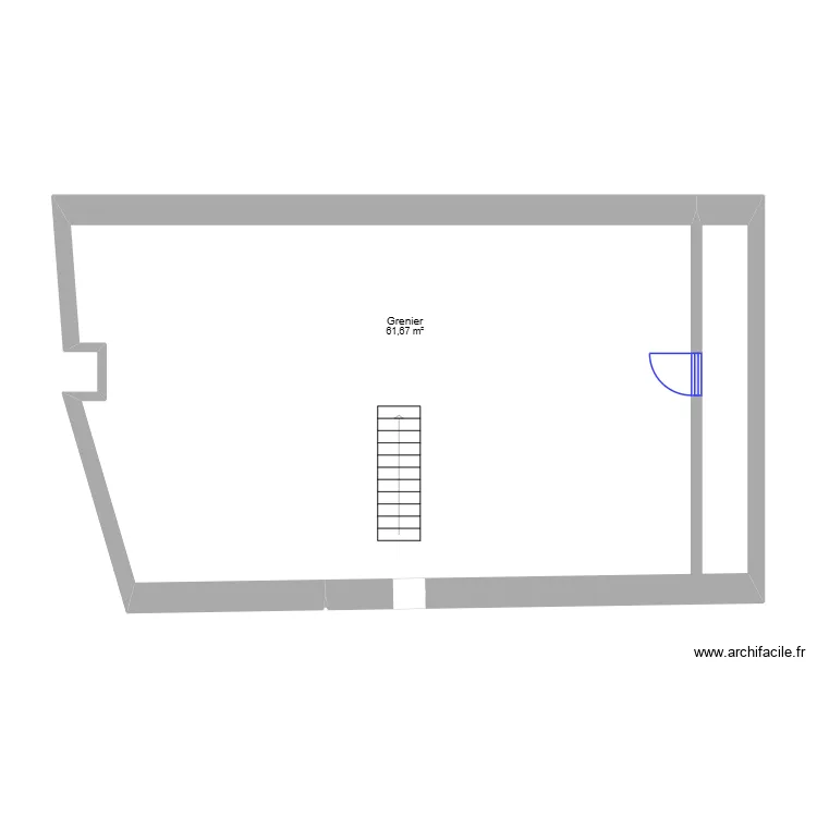 GRENIER ISOLE Aménagé. Plan de GRENIER ISOLE Aménagé. Plan de