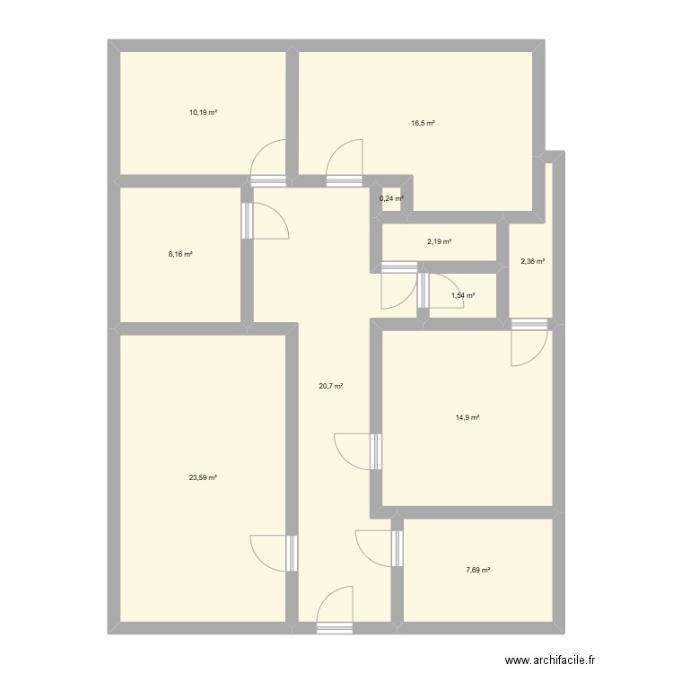HAMLA NEW. Plan de 11 pièces et 108 m2