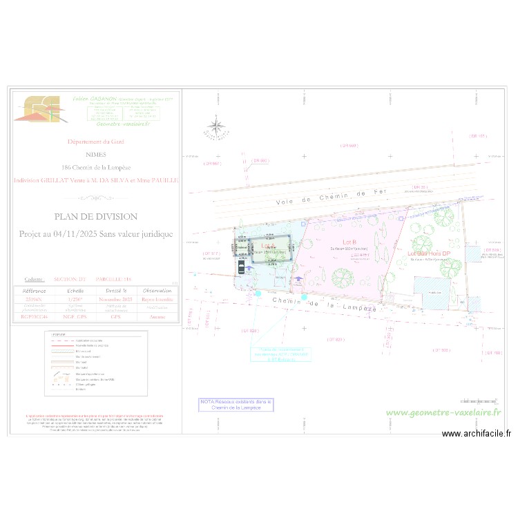 Maison Lampèze 3. Plan de 2 pièces et 78 m2