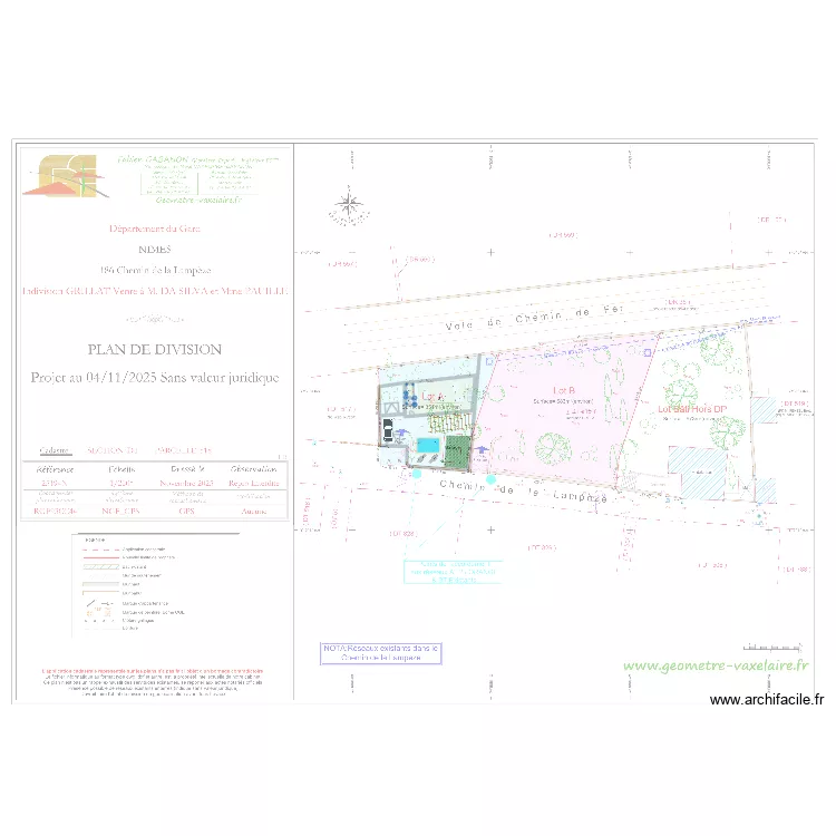 Maison Lamp&egrave;ze 3. Plan de 2  et 5 m²