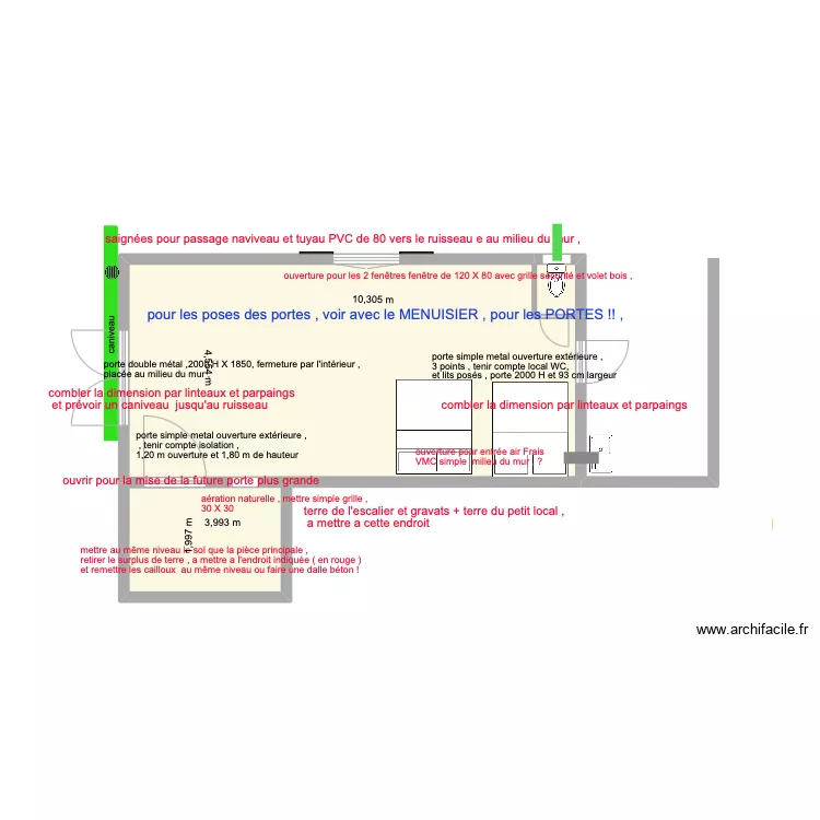 HANGARD 16 MAÇONNERIE. Plan de HANGARD 16 MAÇONNERIE. Plan de