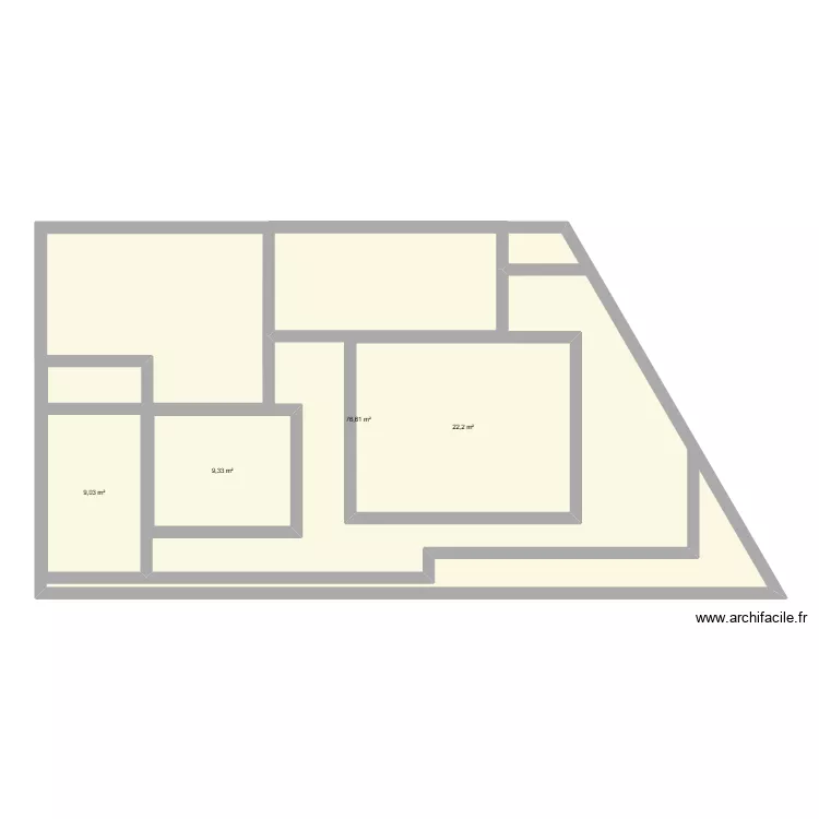 plan 2. Plan de 4  et 174 m²