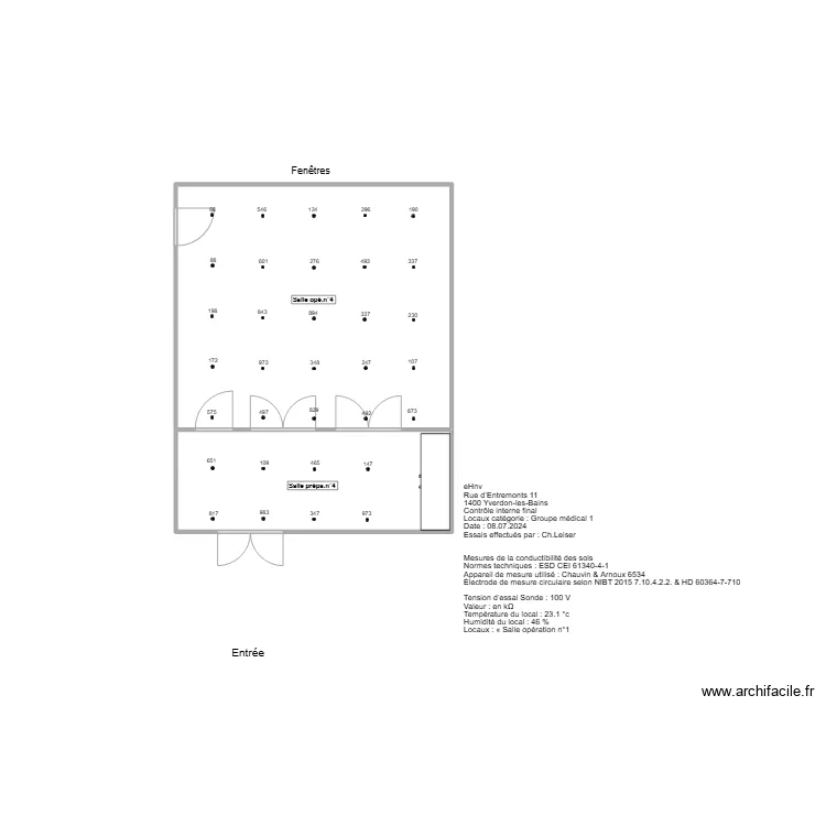 Salle n°4. Plan de Salle n°4. Plan de
