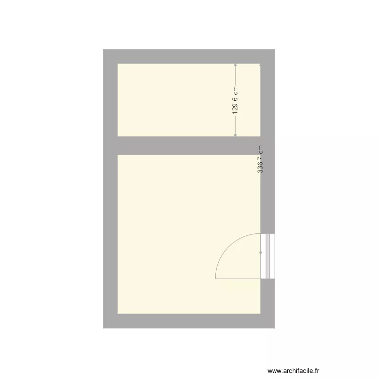 dressing s&eacute;bastien. Plan de 2  et 10 m²