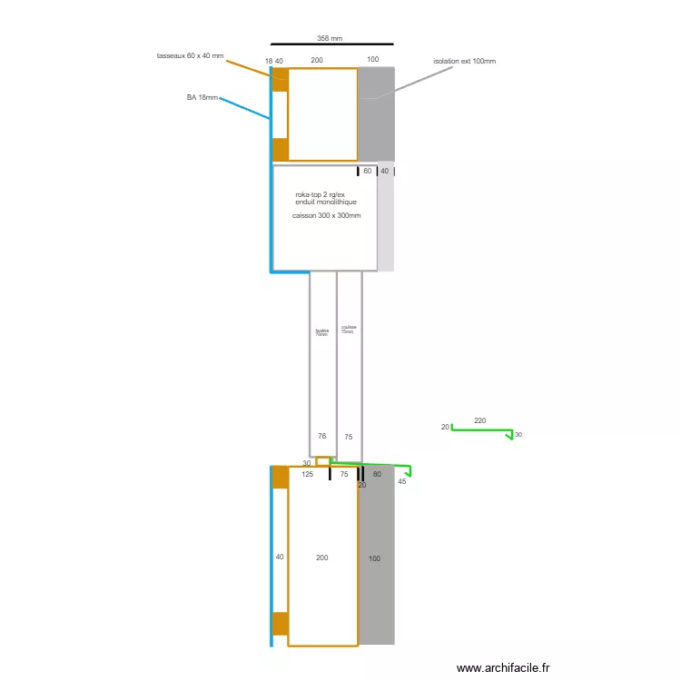 fen&ecirc;tre nieder. Plan de 