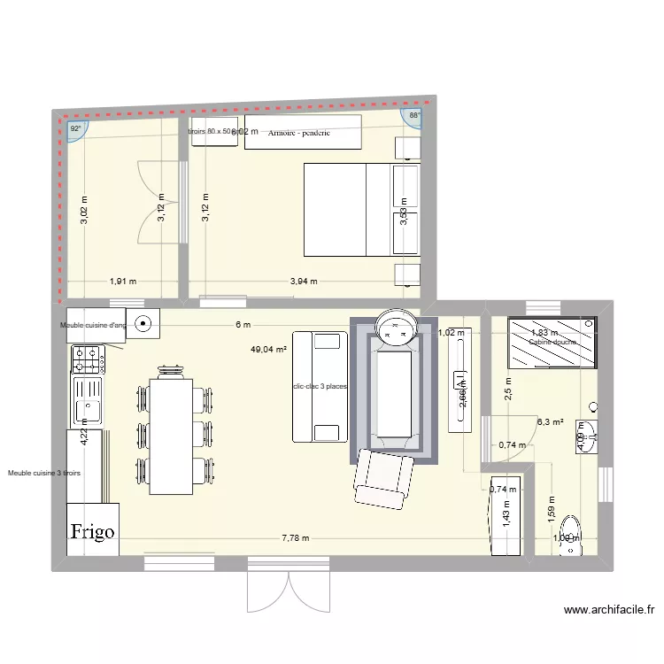 maison. Plan de 