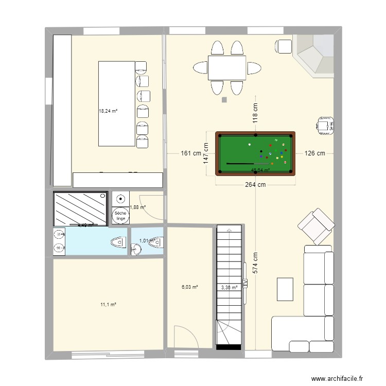 CHEMINEE. Plan de 0 pièce et 0 m2