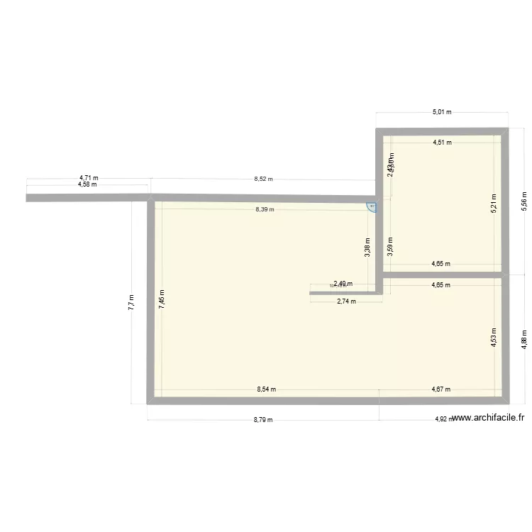 Maison. Plan de 1 et 107 m² Maison. Plan de 1 et 107 m²