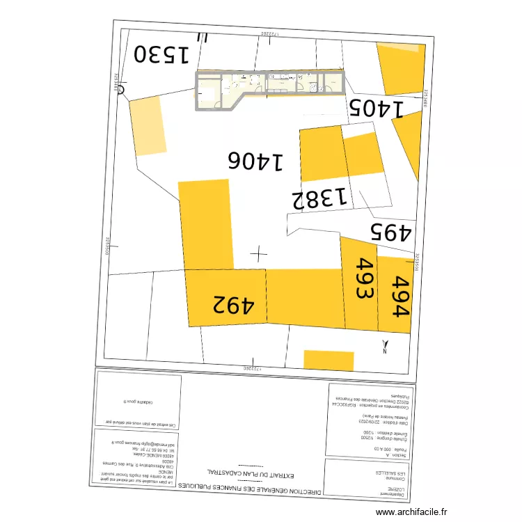 grange les salelles 2. Plan de 