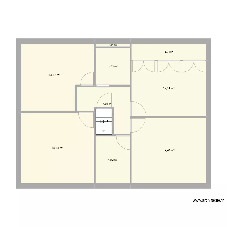 Plan de Base Mamie. Plan de 10  et 74 m²