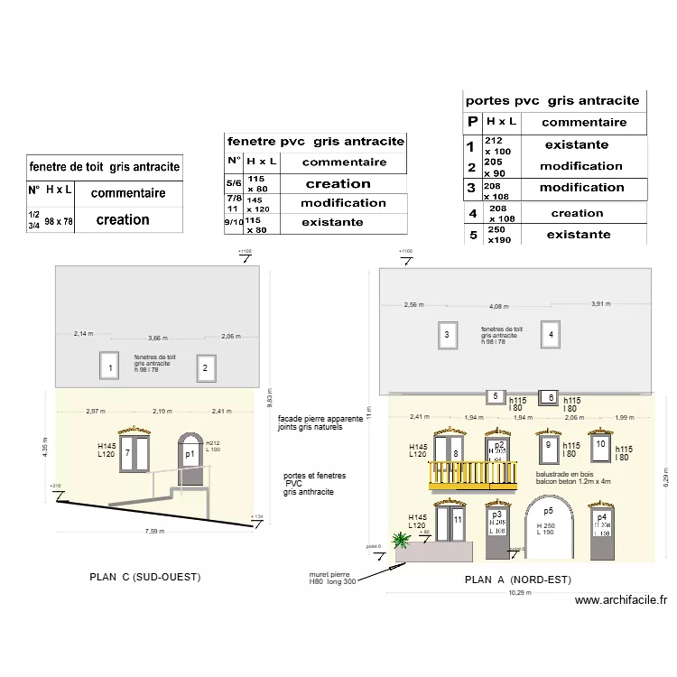grange cotes. Plan de 