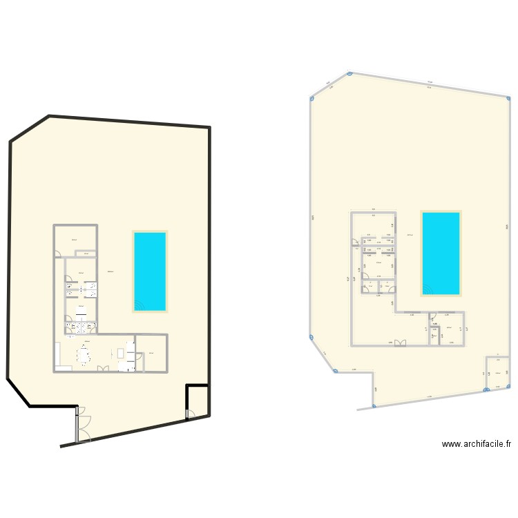 bouzamma. Plan de 16 pièces et 2225 m2