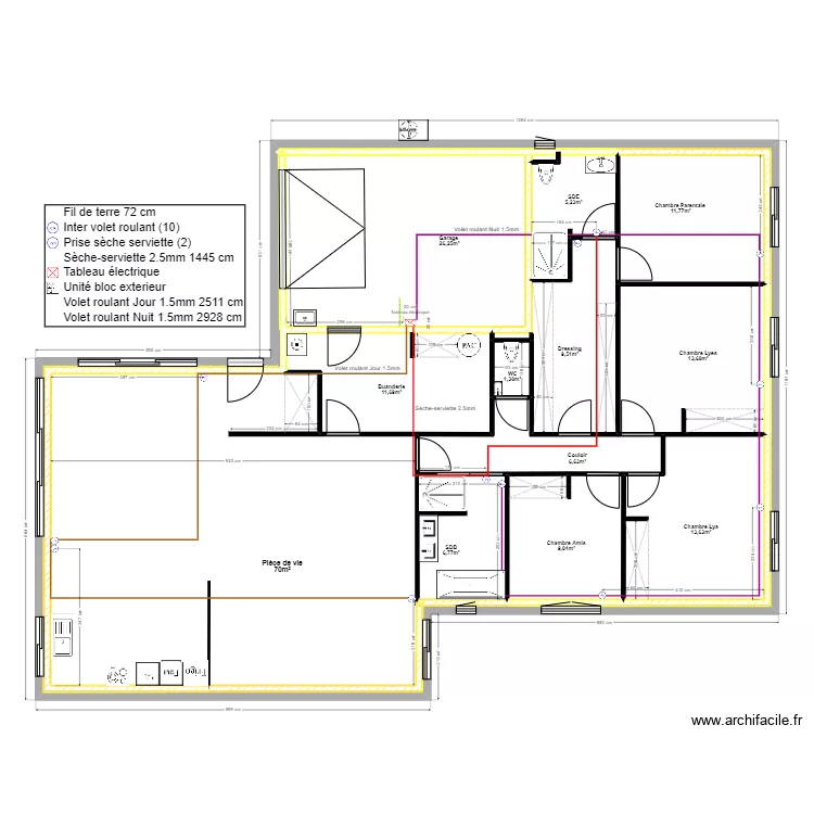 Electricité VR et SS. Plan de Electricité VR et SS. Plan de