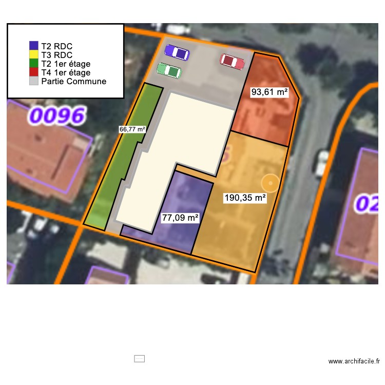 antibes. Plan de 1 pièce et 160 m2