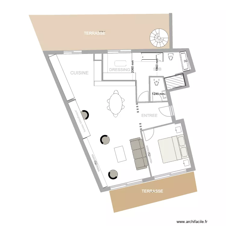 GERARD. Plan de 1 Pièce et 77 m² GERARD. Plan de 1 Pièce et 77 m²