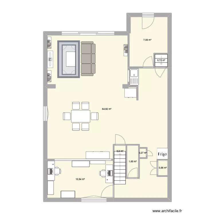 Maison. Plan de 8 Pièces et 87 m² Maison. Plan de 8 Pièces et 87 m²