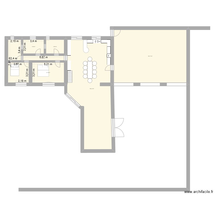 maison 32 projet renovation. Plan de 7 pièces et 262 m2