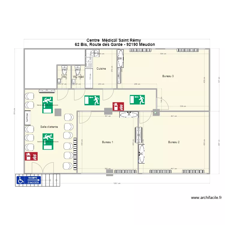 MEUDON SECURITE 3. Plan de 