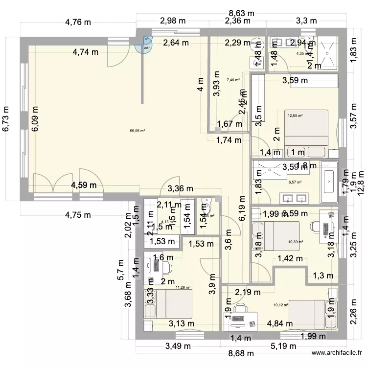 julie v6. Plan de 10 et 123 m² julie v6. Plan de 10 et 123 m²