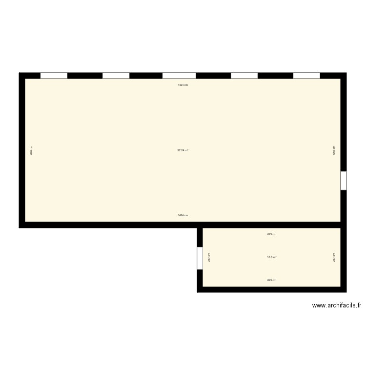 acacia 2ND. Plan de 2 pièces et 109 m2