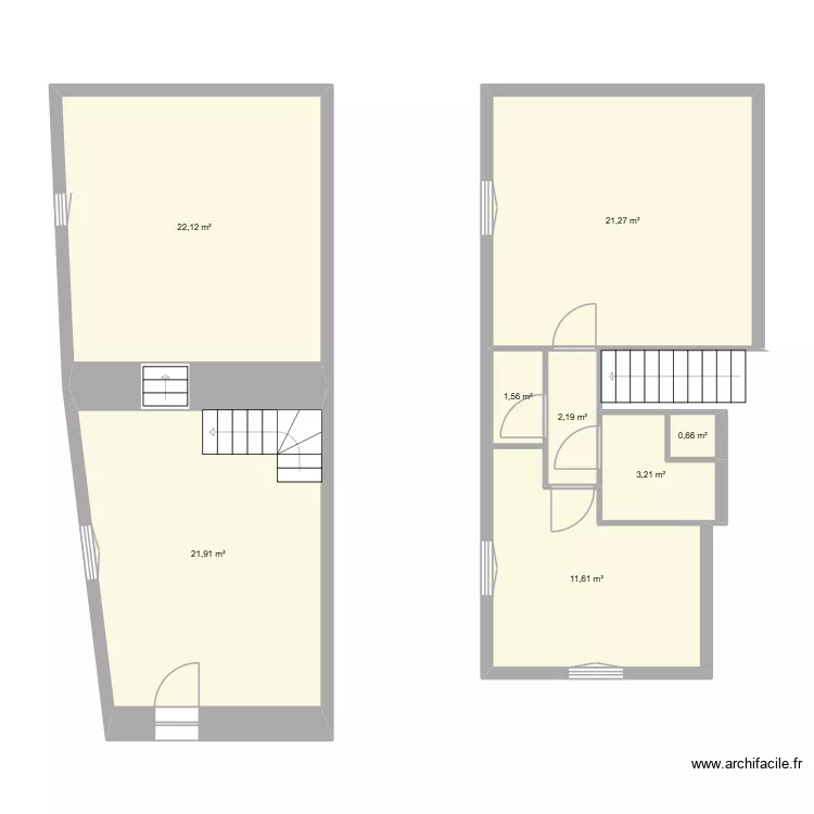 GRICOURT. Plan de 8 et 85 m² GRICOURT. Plan de 8 et 85 m²